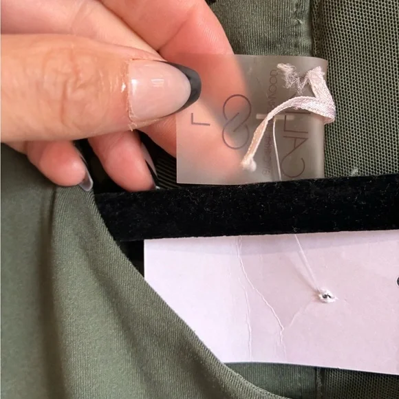 CALIA olive green athletic romper size L - Picture 3 of 4